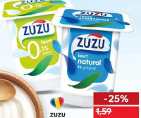 ZUZU Iaurt 3% / 0,1% grăsime 140 g