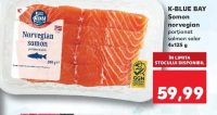 K-BLUE BAY Somon norvegian porționat 4x125 g