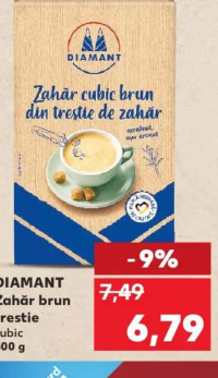 DIAMANT Zahăr brun trestie cubic 500 g
