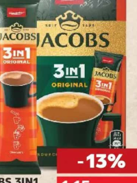 JACOBS 3IN1 Cafea Instant diverse sortimente 11.1 g - 12.7 g pliculeț