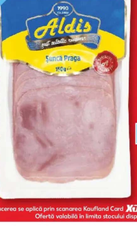 Aldis Șuncă Praga feliată 150 g