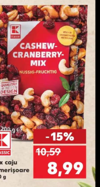 K-CLASSIC Mix caju și merișoare 200 g