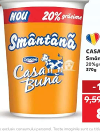 CASA BUNĂ Smântână 20% grăsime 370 g