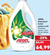 Ariel Detergent lichid pentru rufe mountain spring / color 2,7 l 60 utilizări