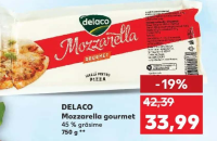 Delaco Mozzarella gourmet 45% grăsime 750g