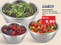 Cooking by HEINNER Strecurătoare oțel inoxidabil 20/24/28 cm 1 buc