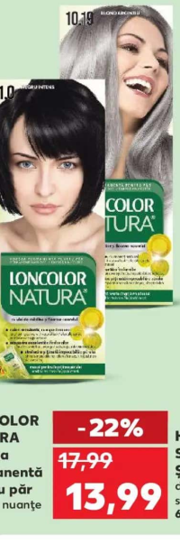 Loncolor Natura Vopsea permanentă pentru păr diverse nuanțe 1 buc