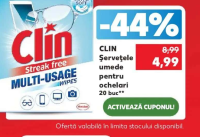 Clin Şerveţele umede pentru ochelari 20 buc