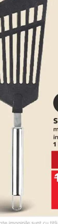 SPICE & SOUL Spatulă oțel inoxidabil/plastic 1 buc