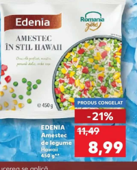 EDENIA Amestec de legume Hawaii 450 g