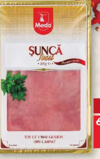 Meda Șuncă toast feliată 100 g