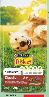 Purina Friskies Hrană uscată câini vită, miel și cicoare 9 kg