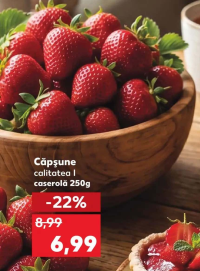 Căpșune calitatea I caserolă 250g