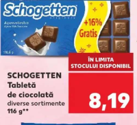 SCHOGETTEN Tabletă de ciocolată diverse sortimente 116 g