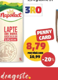 Napolact Lapte 3.5% grăsime 1l