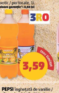 BIBORȚENI TROPICOOL exotic / portocale, 1 l