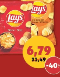 Lay's Chips sare/cașcaval 170 g