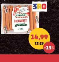 CAROLI CRENVURȘTI CU PIEPT PUI 500 g