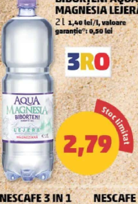 Biborțeni Aqua Magnesia Lejeră 2 l