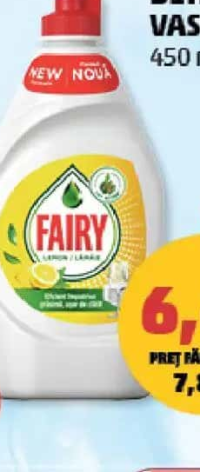 Fairy Detergent Vase Lemon 450 ml