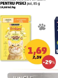 Purina Friskies Hrană umedă pentru pisici pui 85g