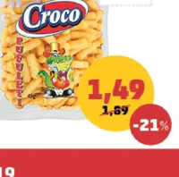 Croco Pufuleți cu Sare 85 g