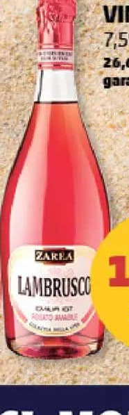 Zarea Lambrusco Vin Rose 7.5% alcool 750 ml