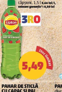 LIPTON CEAI VERDE căpșuni 1.5 l