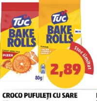 TUC Bake Rolls pizza / usturoi 80 g