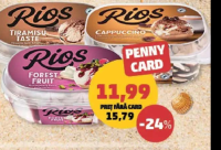 Rios Delizioso Înghețată tiramisu / fructe de pădure / cappuccino 515 g / 478 g