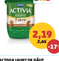 Activia Iaurt nuci și ovăz 125g