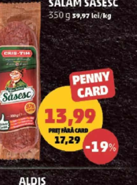 CRIS-TIM MINI SALAM SĂSESC 350 g