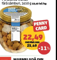 Jardinelle Măsline verzi fără sâmburi 1650 g