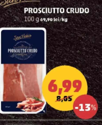 SAN FABIO PROSCIUTTO CRUDO 100 g