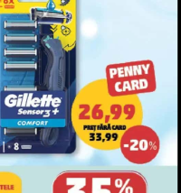 GILLETTE SENSOR 3 PLUS COMFORT +8 rezerve