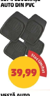 SET 4 COVORAȘE AUTO DIN PVC