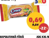 Croco Biscuiți Cremă Cacao 25 g