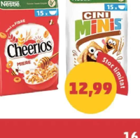 NESTLÉ CEREALE cheerios/ cini minis, 450 g