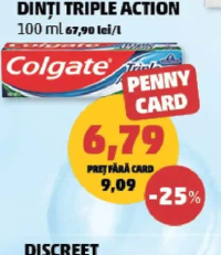 COLGATE Pastă de dinți Triple Action 100 ml