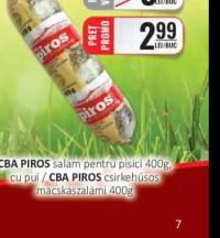 CBA PIROS salam pentru pisici 400g, cu pui
