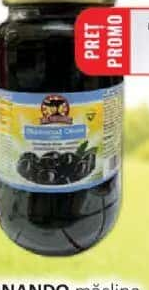 DON FERNANDO măsline negre fără sâmburi 935g