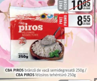 CBA PIROS brânză de vacă semidegresată 250g