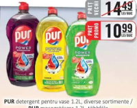 PUR detergent pentru vase 1.2L, diverse sortimente
