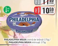PHILADELPHIA MILKA cremă de brânză 175g