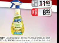ASEVI Universal spray pentru multisuprafețe, cu oțet 750ml