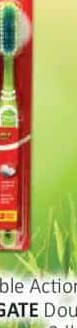 COLGATE Double Action Medium periuță de dinți 2buc/set