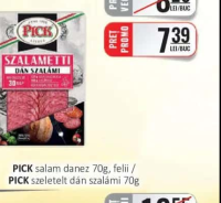 PICK salam danez 70g, felii