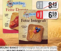 MULINO BIANCO Dorate/Integrali felii de pâine prăjită 315g