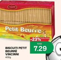 Vincinni Biscuiți Petit Beurre 400g