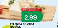 Rarăul Telemea de vacă per 100g